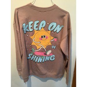 nasty gal circa 06 keep on shining graphic sweatshirt NWT Large